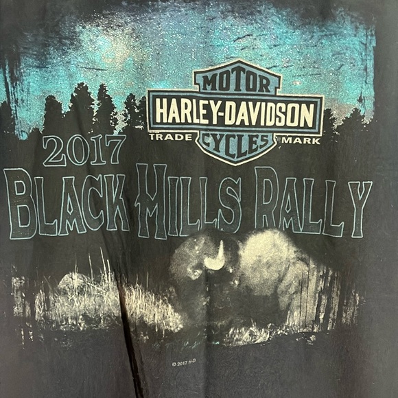 Harley-Davidson shirt - Hill City HD, South Dakota - navy - large - Sturgis 2017 - Picture 2 of 4